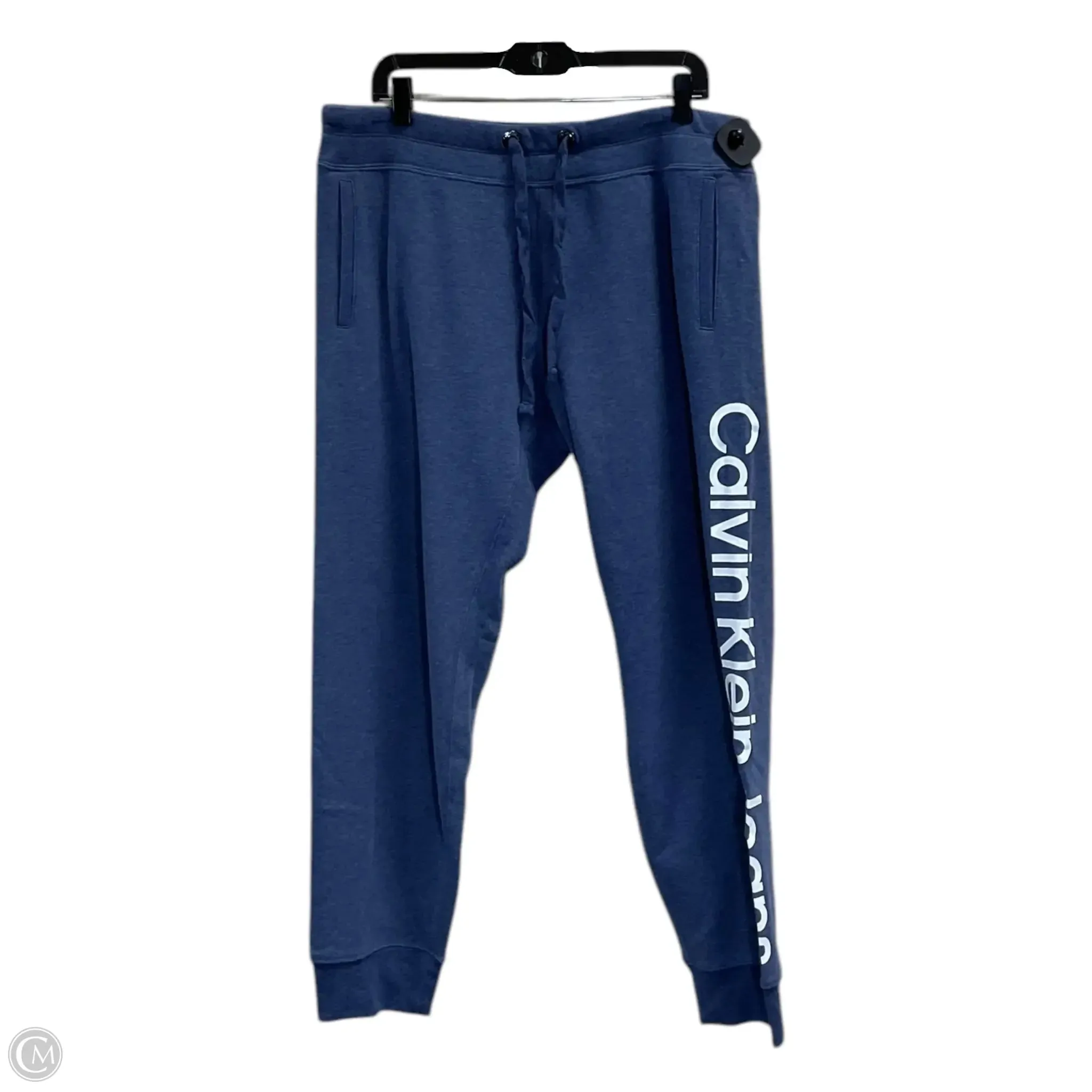 Athletic Pants By Calvin Klein In Blue, Size: Xl