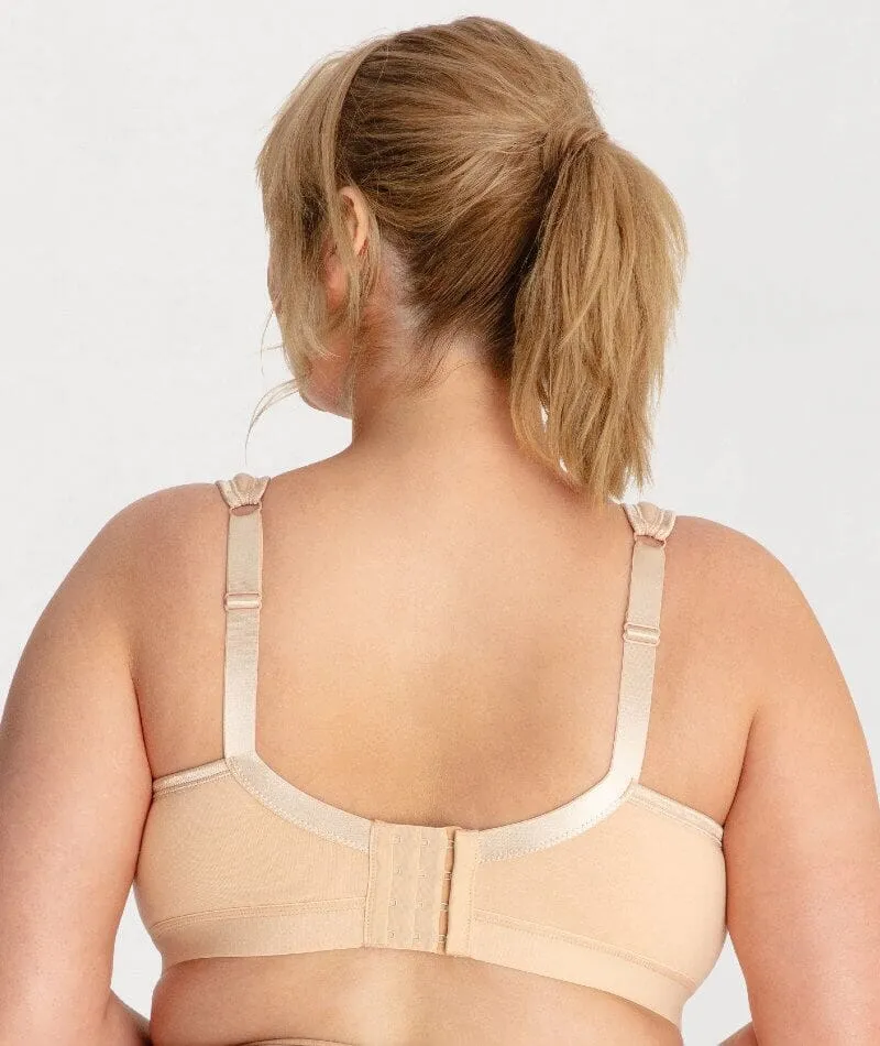Ava & Audrey Faye Cotton Wire-free Support Bra 2 Pack - Frappe