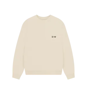 B W Oversized Sweatshirt (Womens)