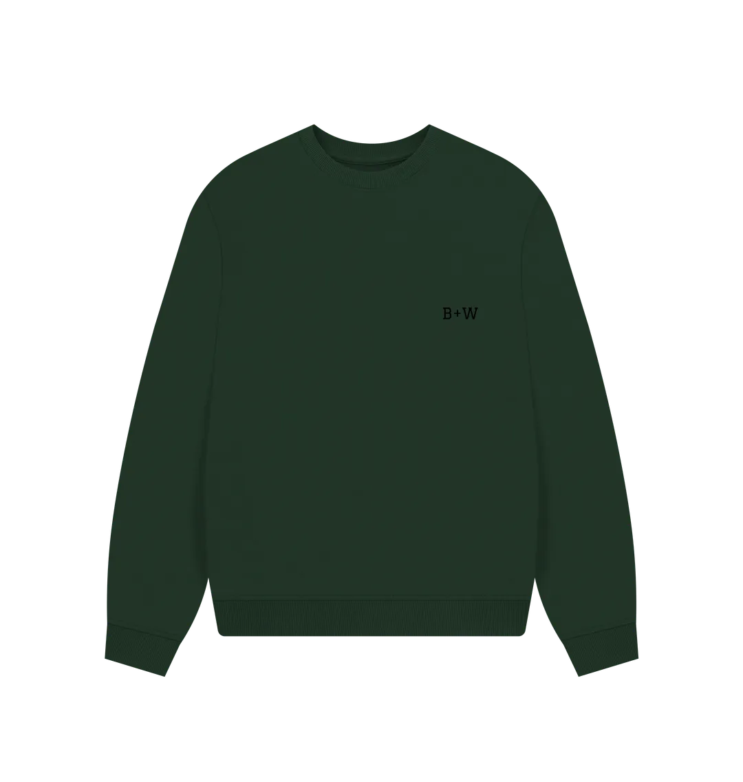 B W Oversized Sweatshirt (Womens)