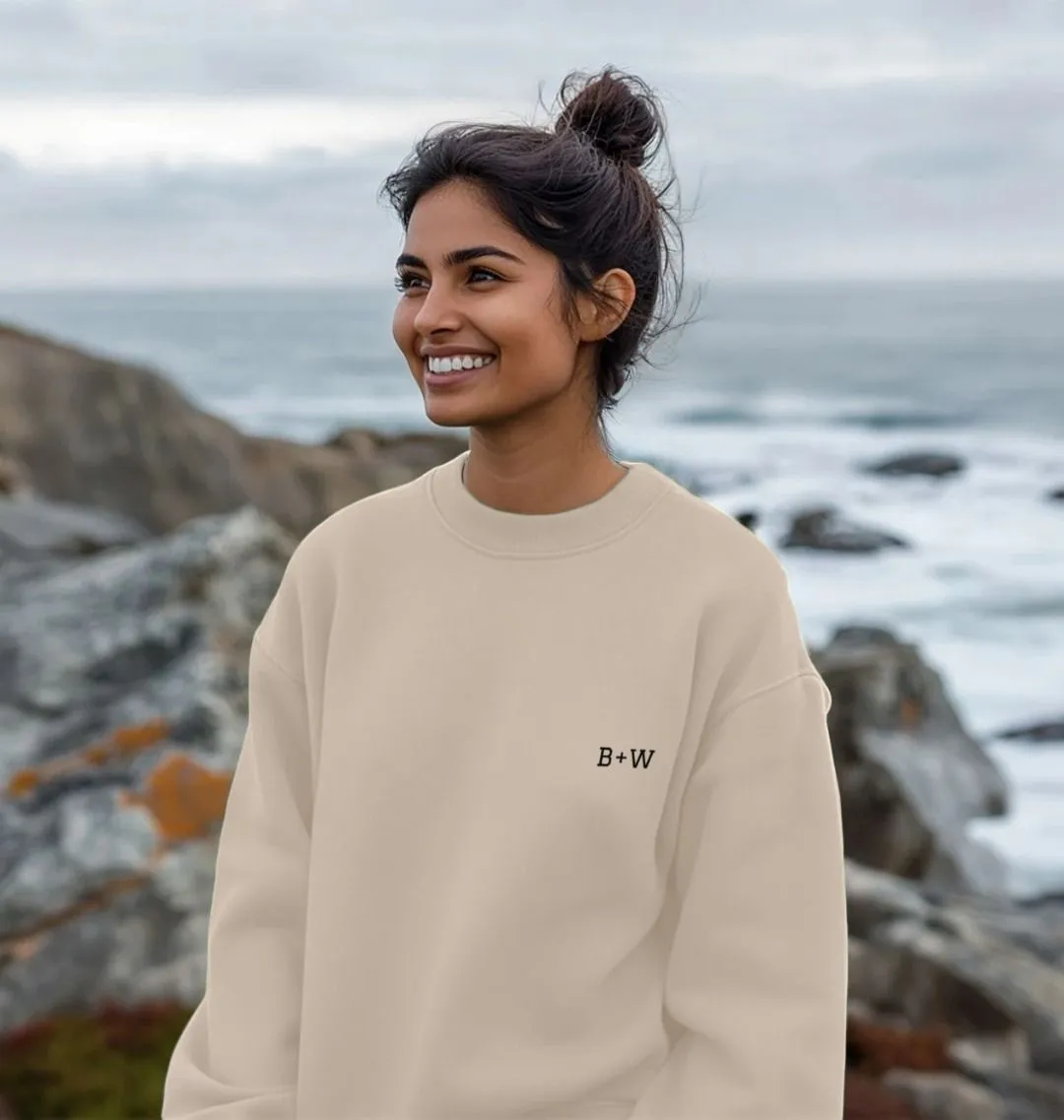 B W Oversized Sweatshirt (Womens)