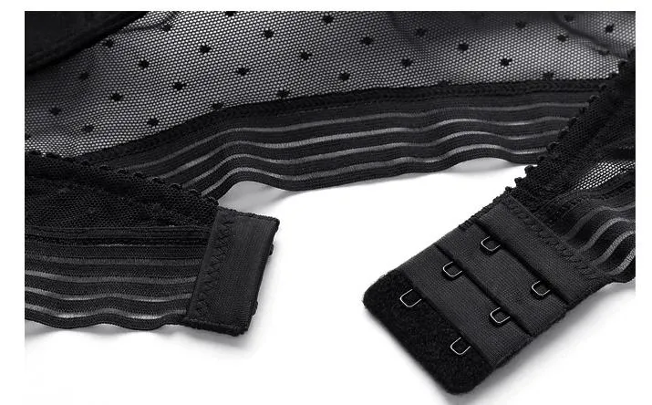 Backless Retro Wireless Adjustable Lace V-neck Seamless Vest Bras
