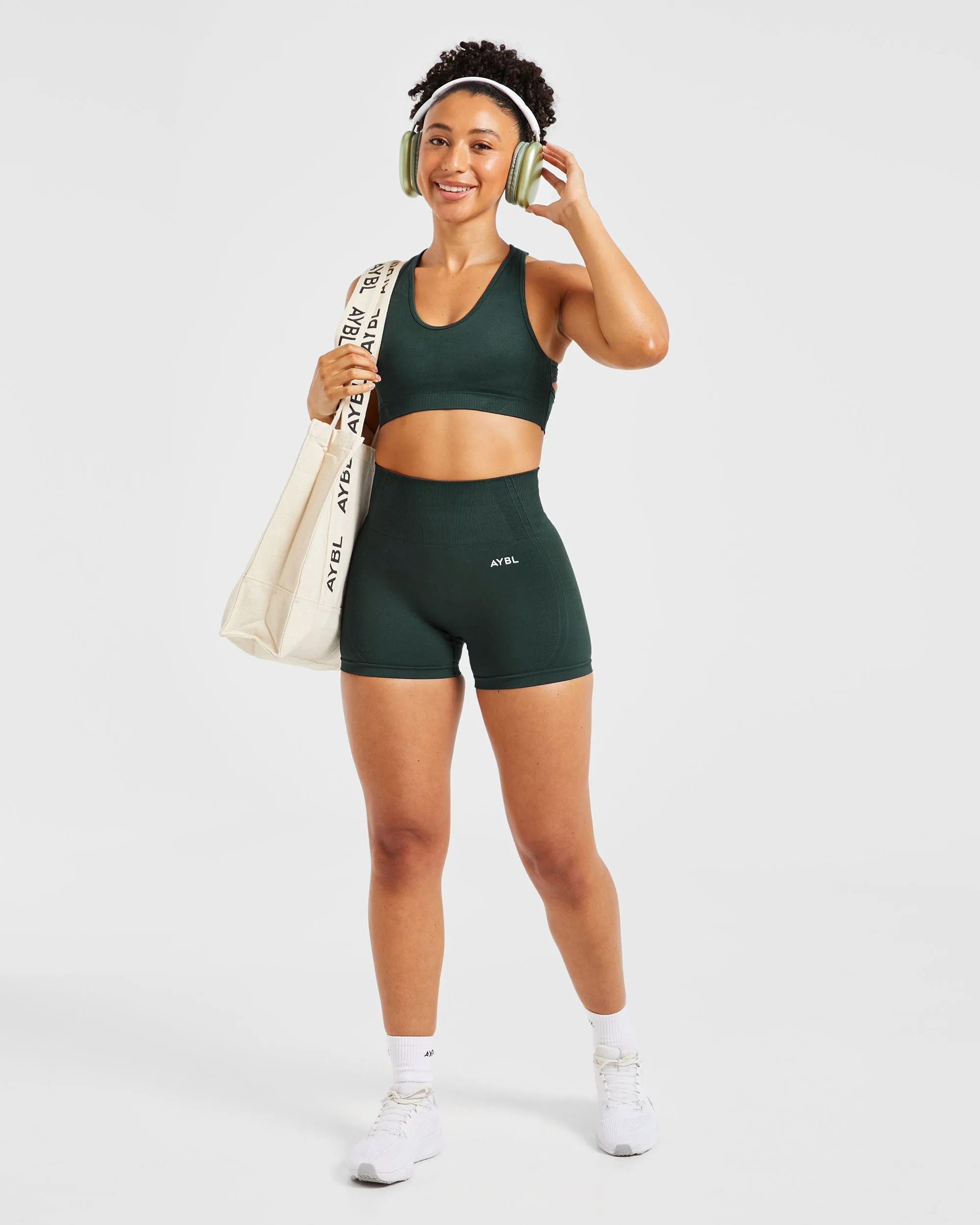 Balance V3 Seamless Sports Bra - Dark Green