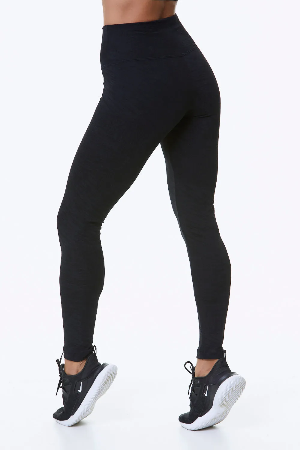 BASIC OVERTONE TIGHT LEGGINGS - BLACK