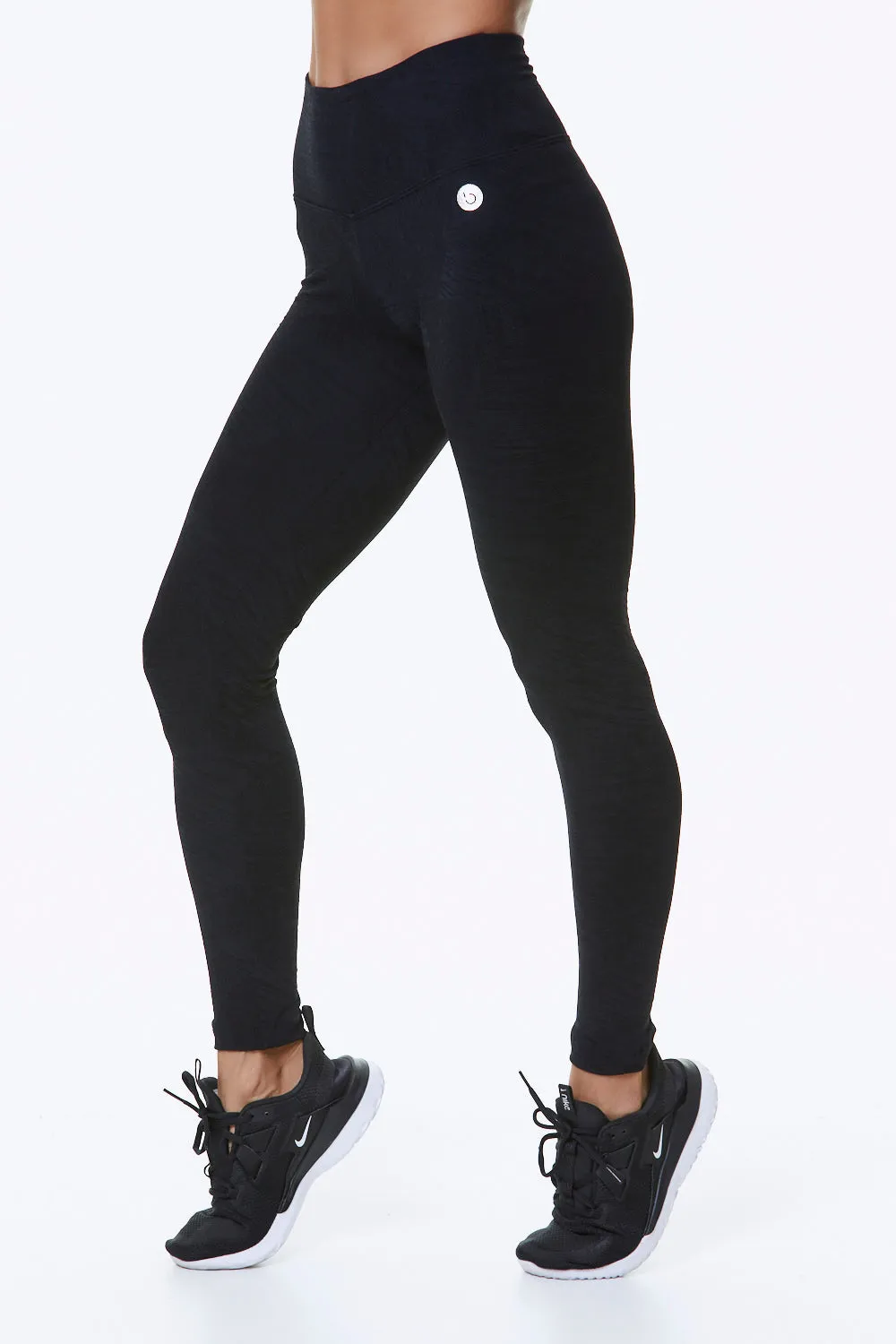 BASIC OVERTONE TIGHT LEGGINGS - BLACK
