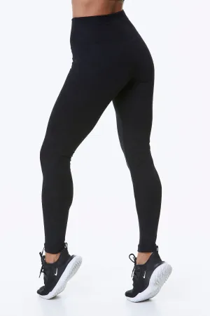 BASIC OVERTONE TIGHT LEGGINGS - BLACK