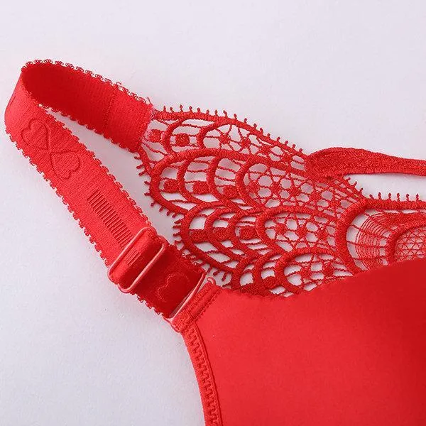 Beautiful Butterfly Back Wireless Front Closure Push Up Bras