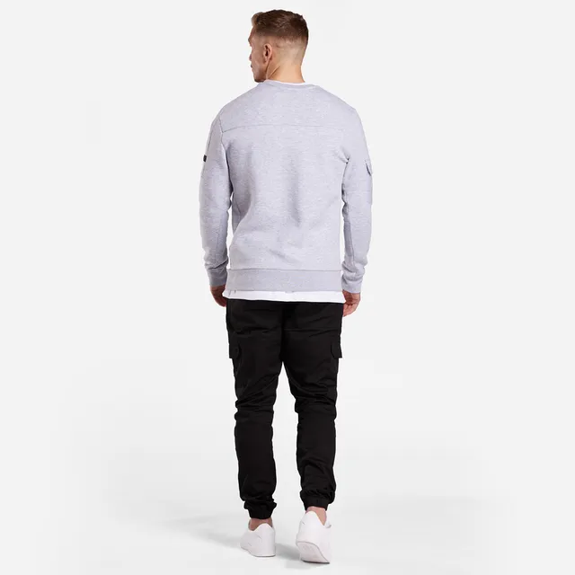 Bee Inspired Jordan Crewneck Sweatshirt Grey Marl