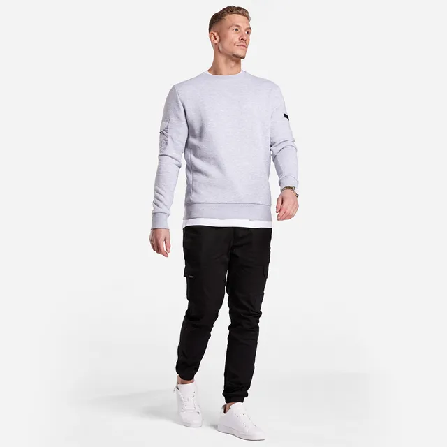 Bee Inspired Jordan Crewneck Sweatshirt Grey Marl