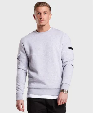 Bee Inspired Jordan Crewneck Sweatshirt Grey Marl