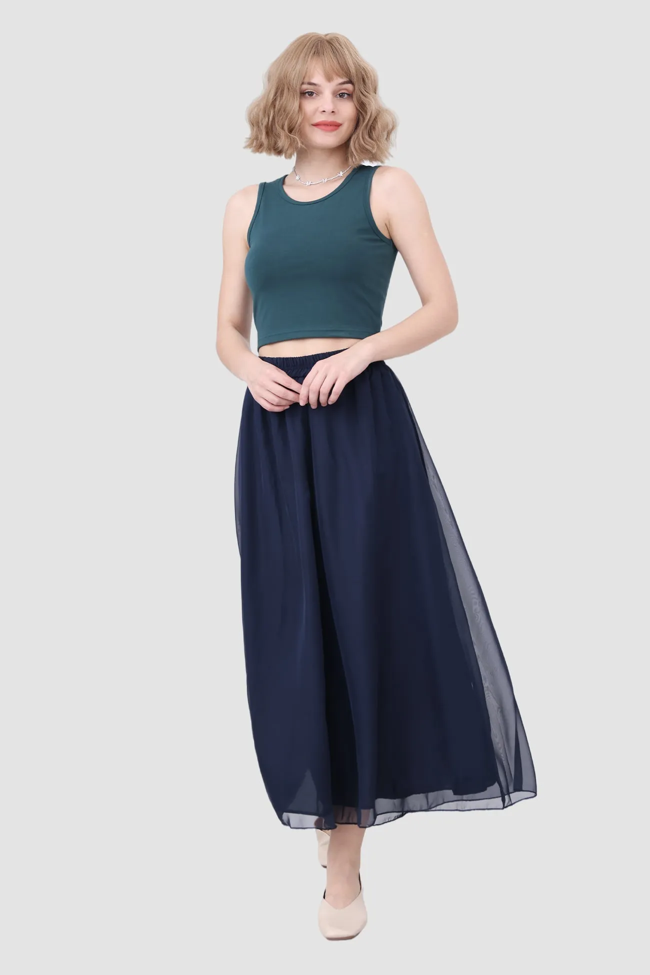 BerryBetty - Tall High Waist Wide Leg Pants