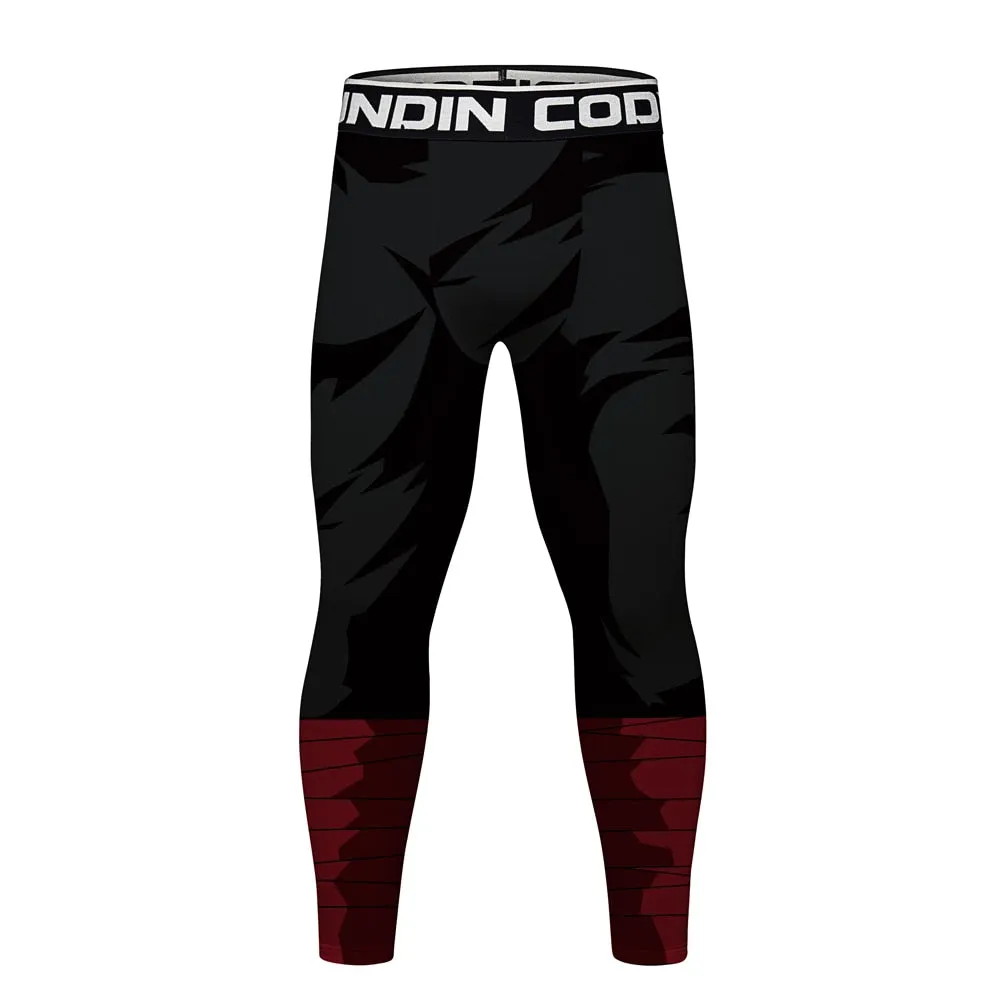 BJJ Rash Guard Men's Naruto 'Rock Lee | Dark' Elite Leggings Compression Spats