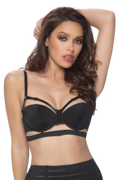 Black Bondage Bra - XLarge