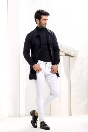 Black Long Mac Coat