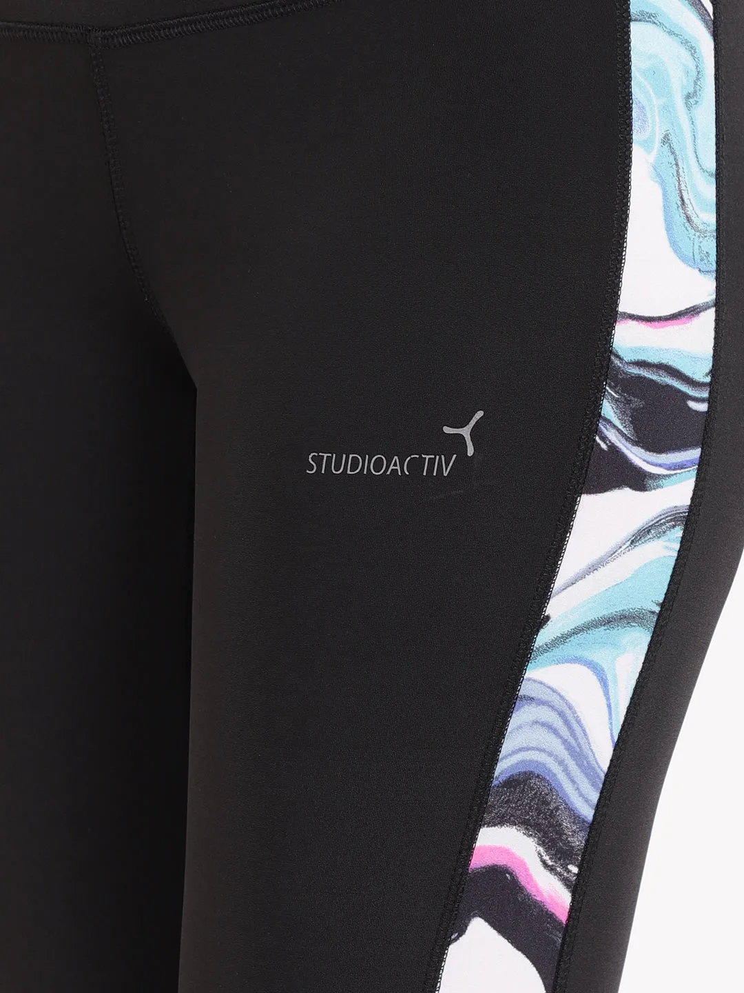 Black Marbling Summer Breeze Legging