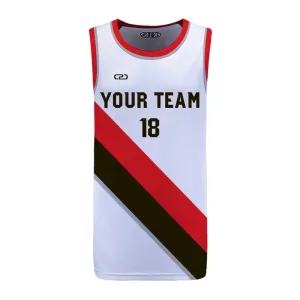 Blazers-Inspired Icon SlimFit HP Split Basketball Singlet Design Your Own Custom