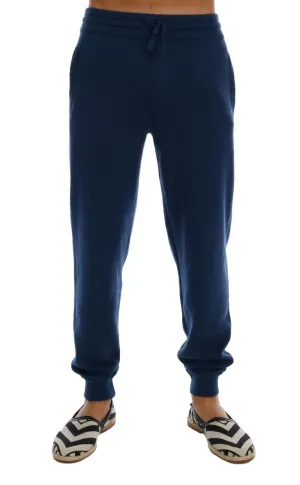 Blue Cashmere Gym Sport Pants