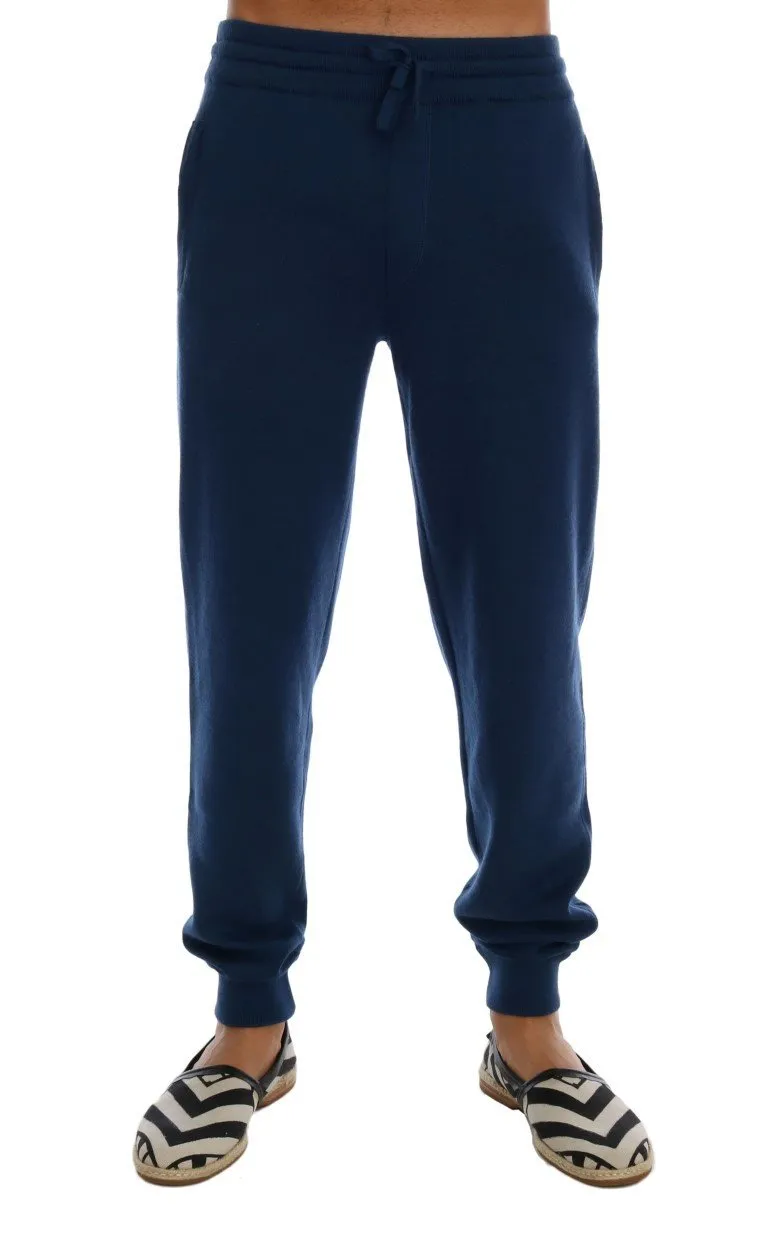 Blue Cashmere Gym Sport Pants