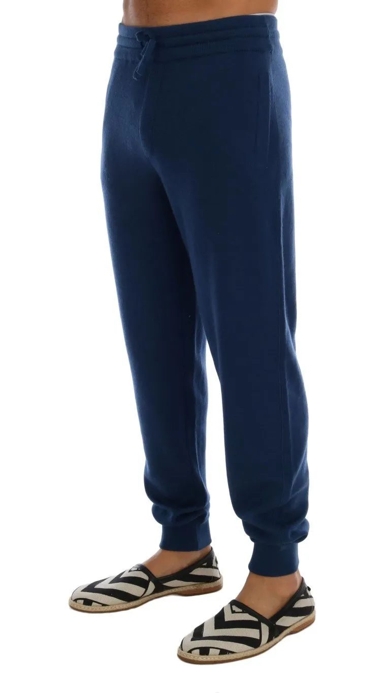 Blue Cashmere Gym Sport Pants