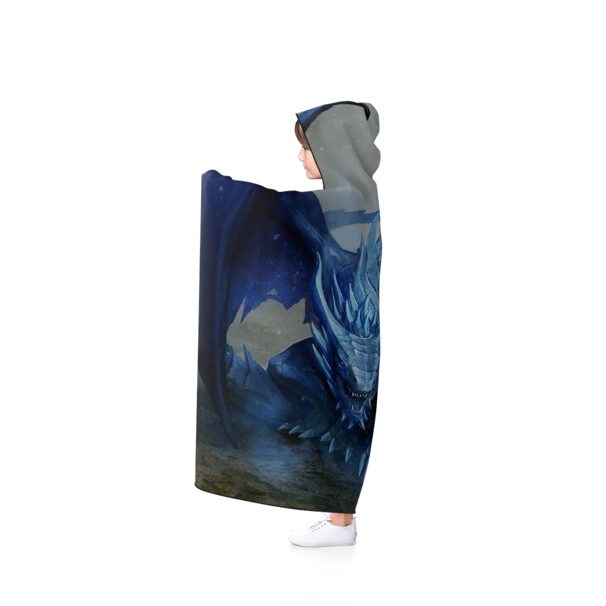 Blue Dragon Hooded Blanket