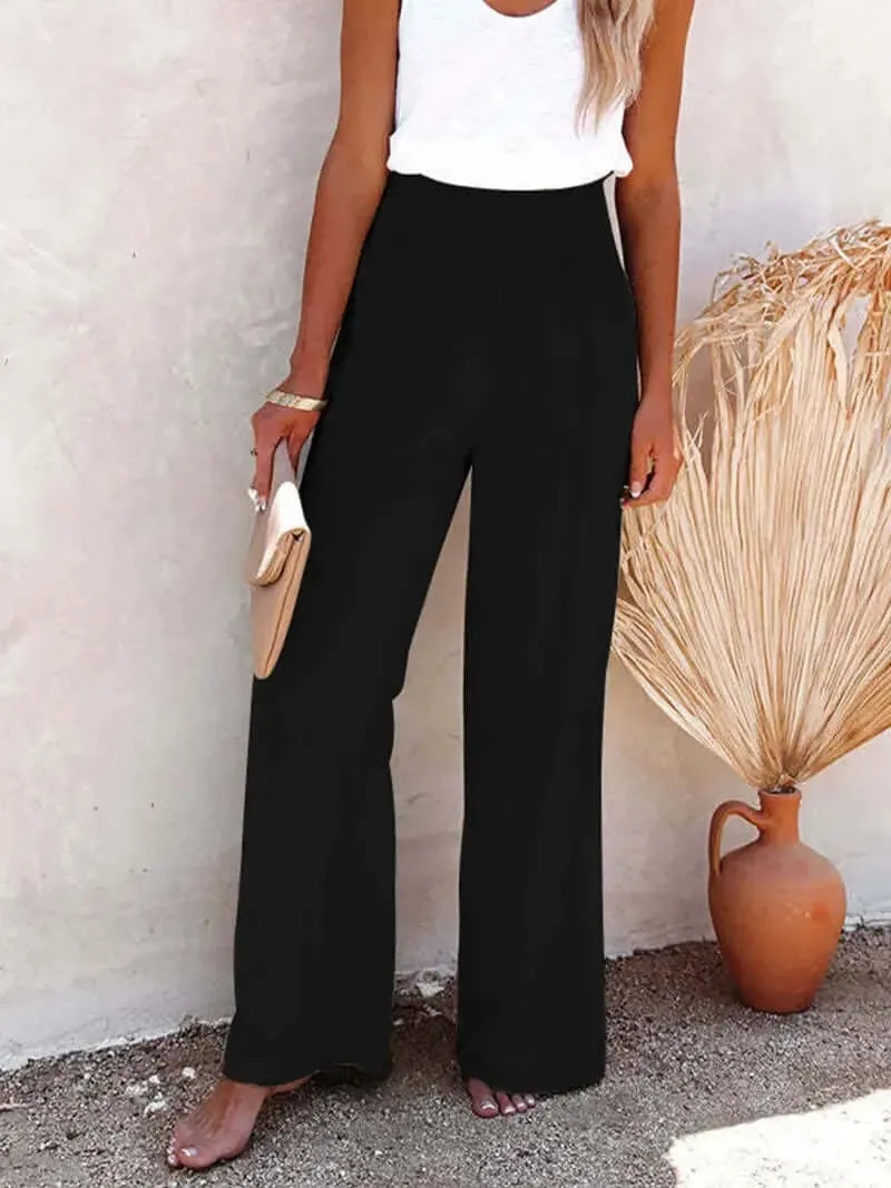 Boho Chic High-Waist Breezy Pants