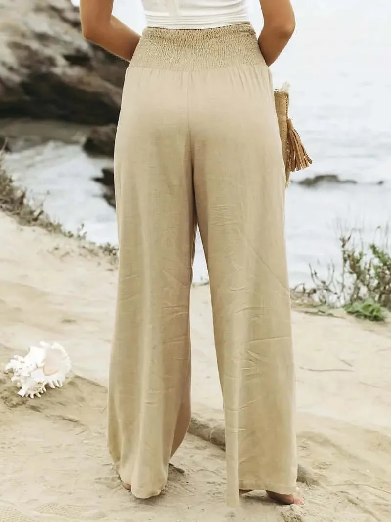 Boho Chic High-Waist Breezy Pants