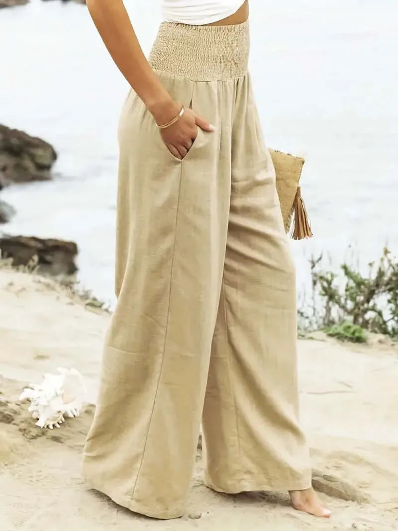 Boho Chic High-Waist Breezy Pants