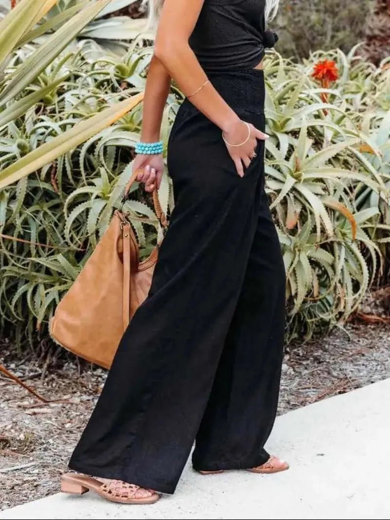 Boho Chic High-Waist Breezy Pants