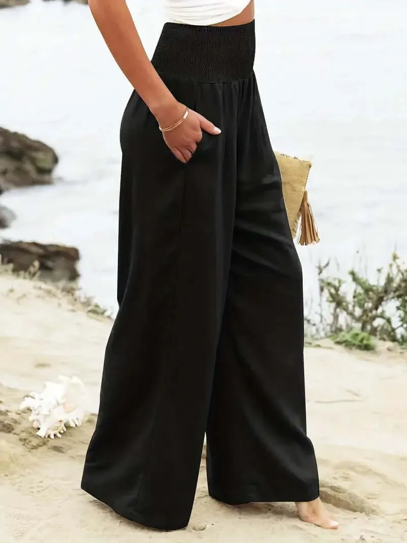 Boho Chic High-Waist Breezy Pants