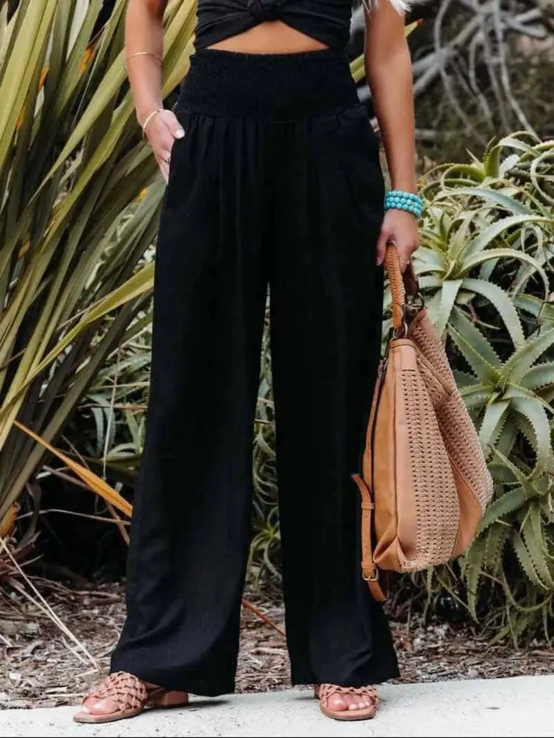 Boho Chic High-Waist Breezy Pants