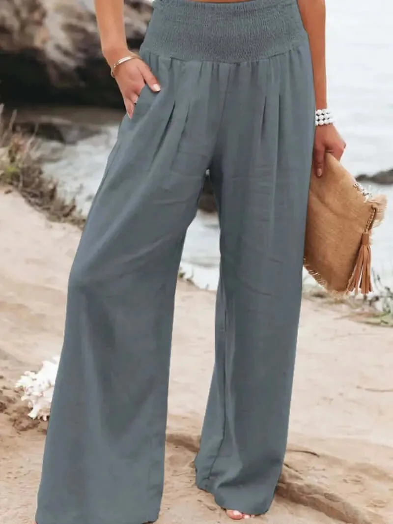 Boho Chic High-Waist Breezy Pants