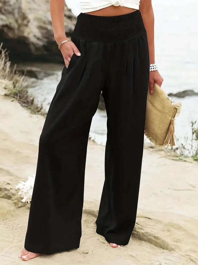 Boho Chic High-Waist Breezy Pants