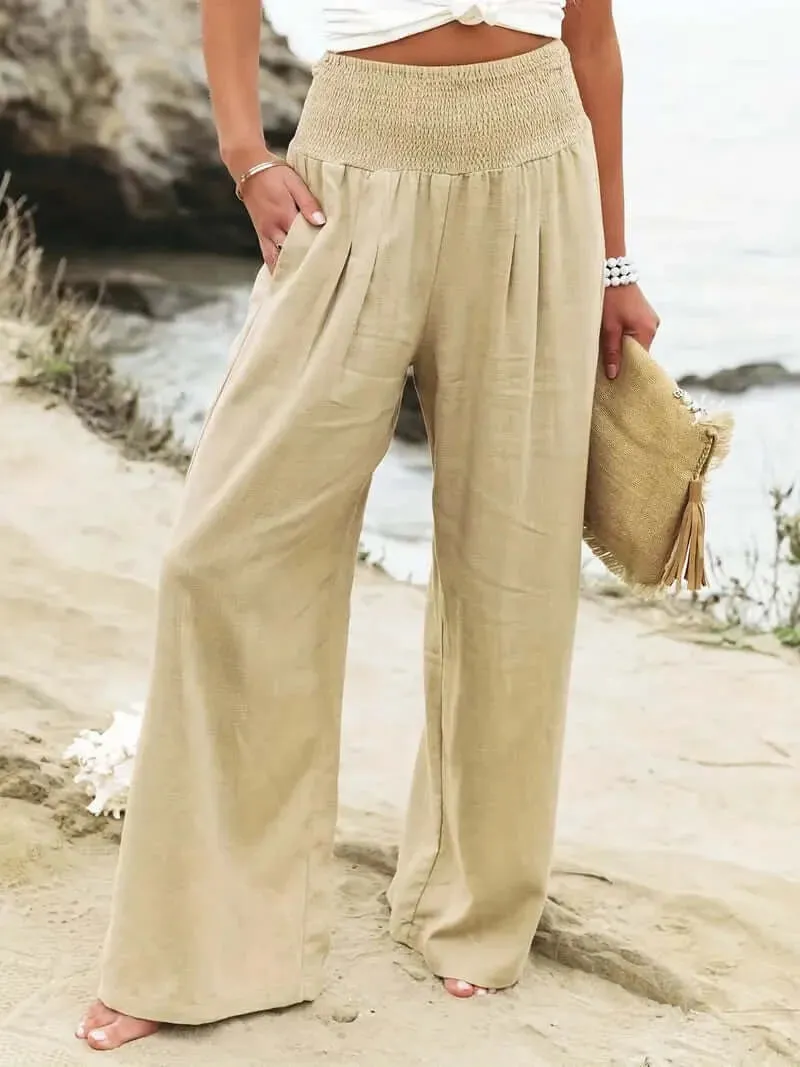 Boho Chic High-Waist Breezy Pants