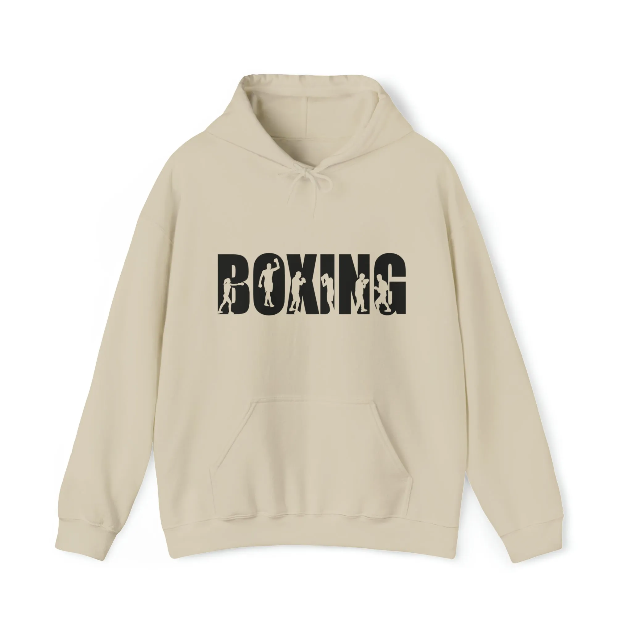 Boxing Silhouette Sport | Unisex Hooded Hoodie Sweatshirt | Embrace Your Vibe
