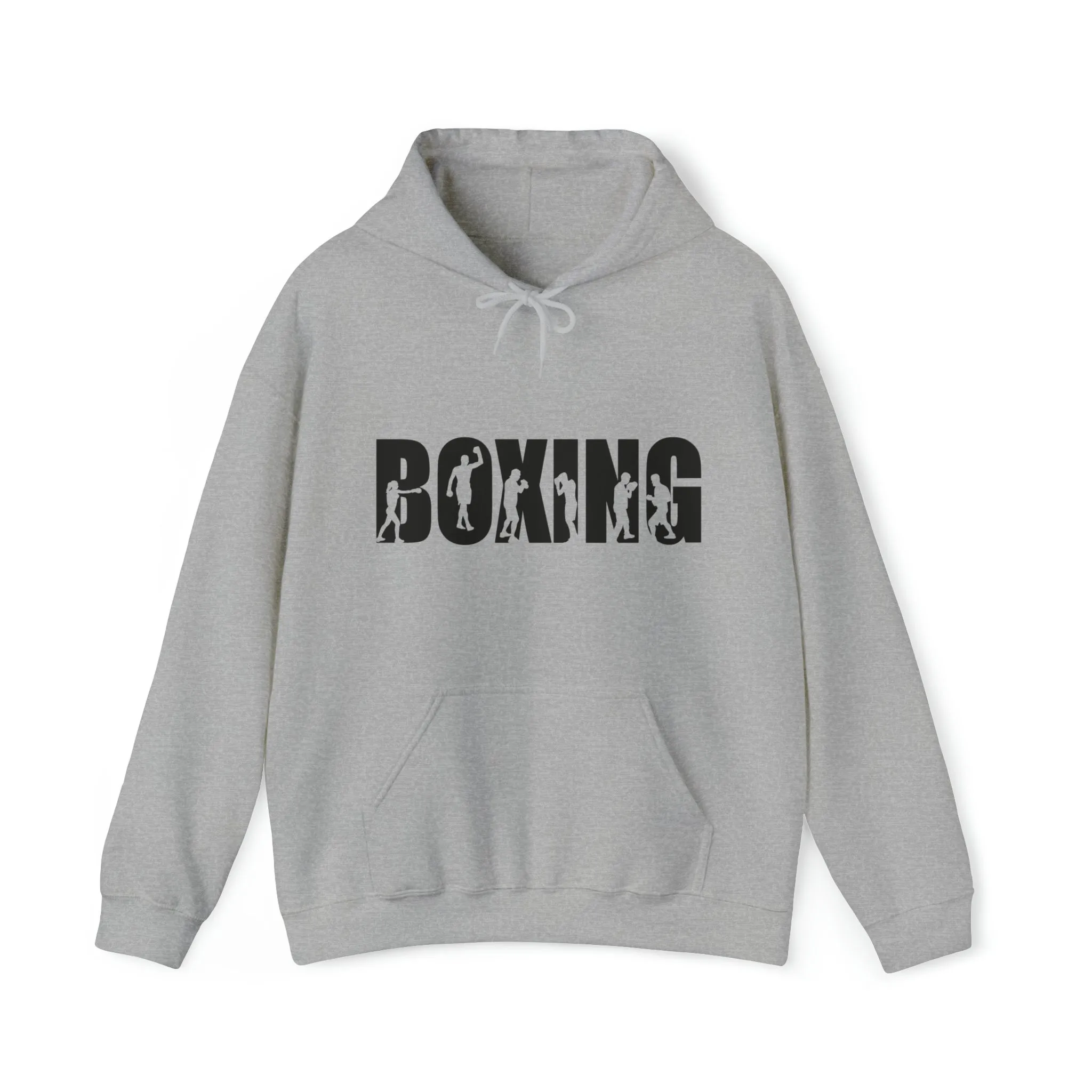 Boxing Silhouette Sport | Unisex Hooded Hoodie Sweatshirt | Embrace Your Vibe