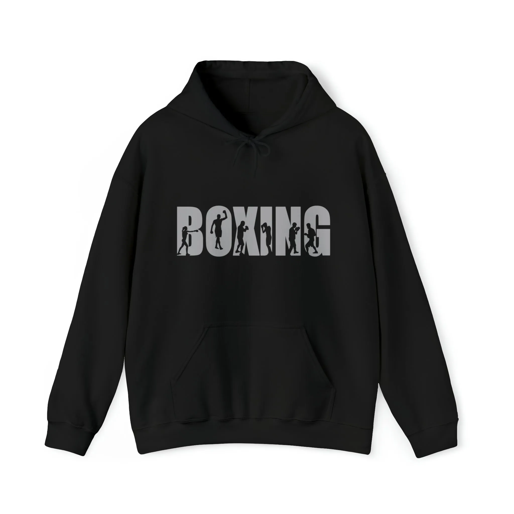 Boxing Silhouette Sport | Unisex Hooded Hoodie Sweatshirt | Embrace Your Vibe