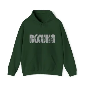 Boxing Silhouette Sport | Unisex Hooded Hoodie Sweatshirt | Embrace Your Vibe