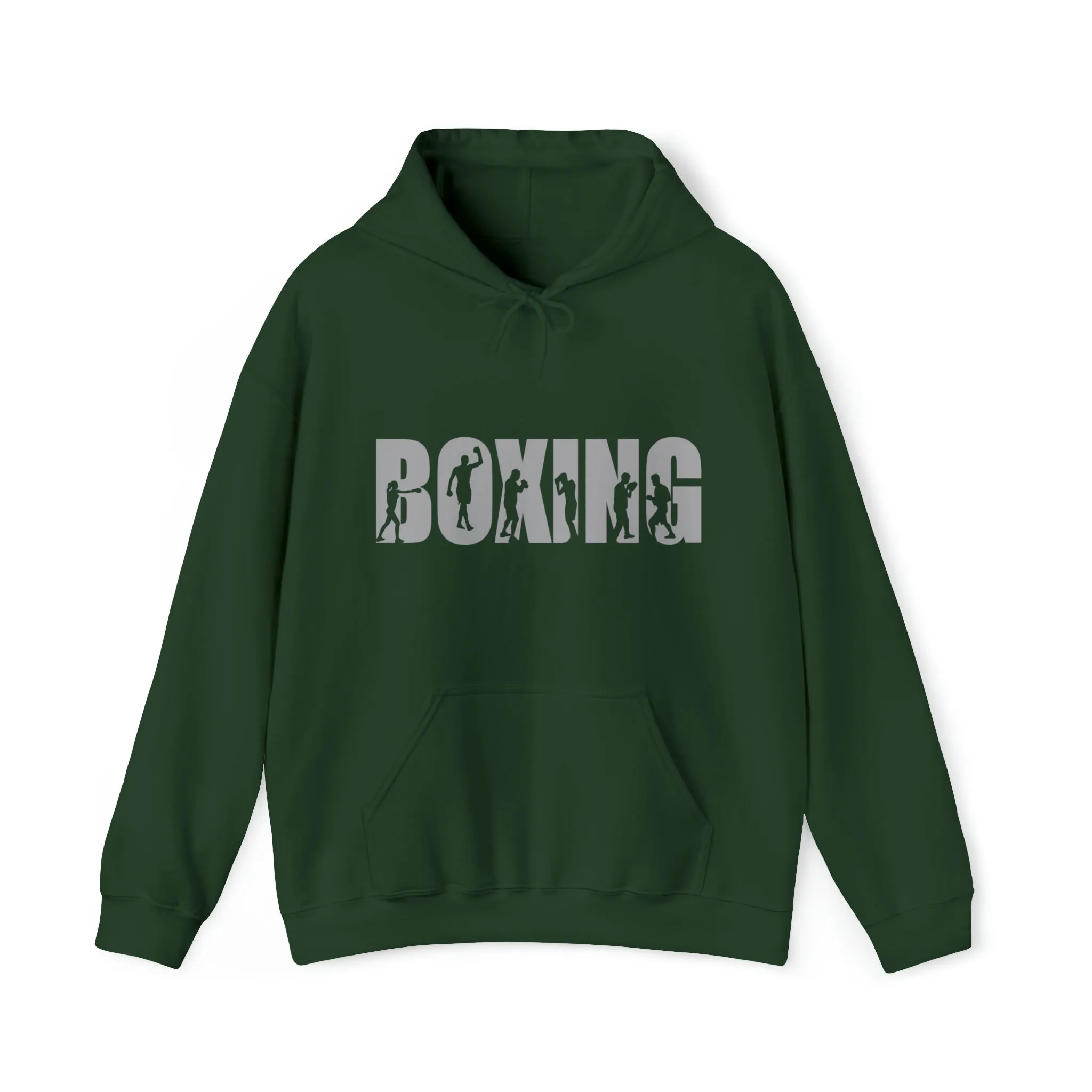 Boxing Silhouette Sport | Unisex Hooded Hoodie Sweatshirt | Embrace Your Vibe