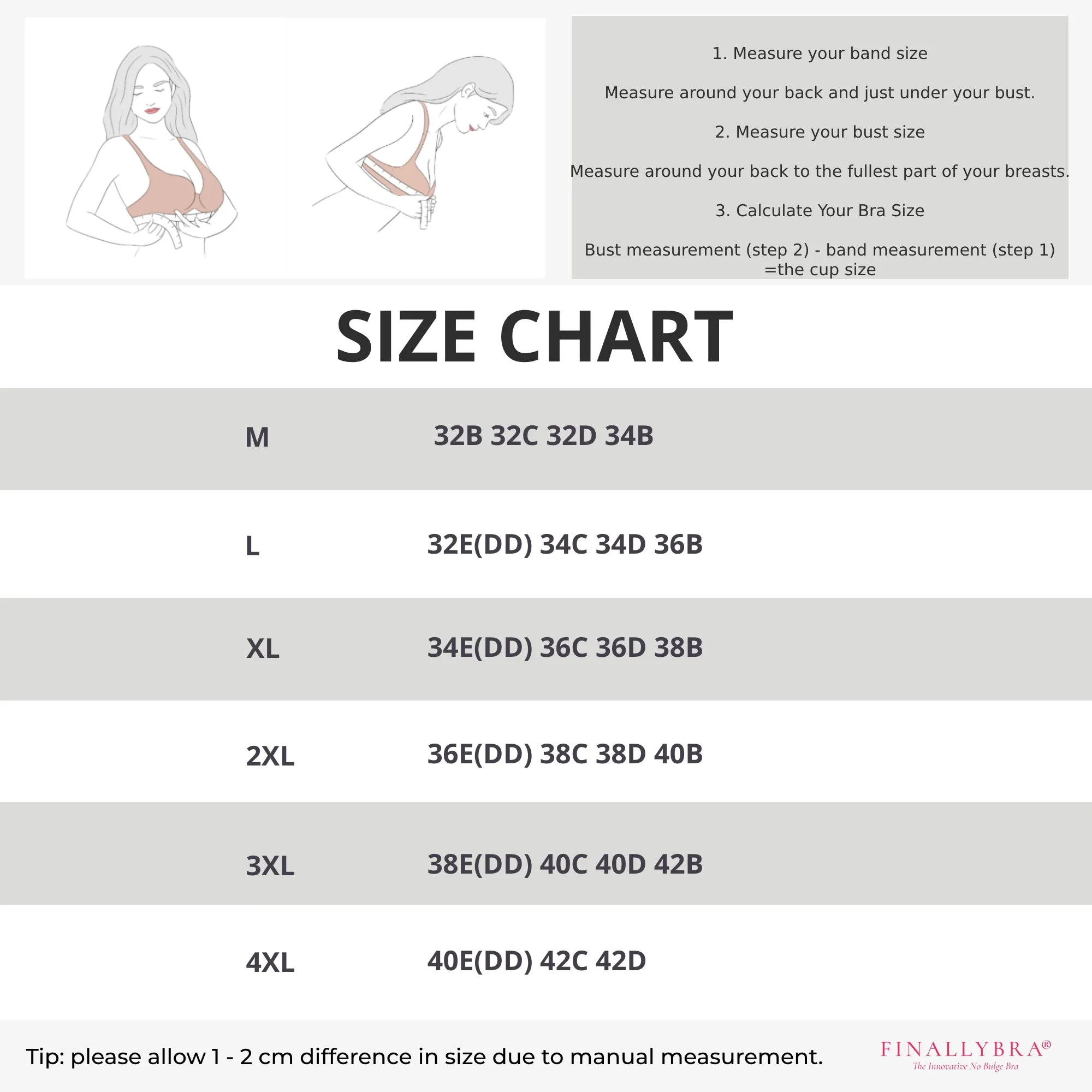 BULGEnator Comfort High Support Push In Wireless Bra
