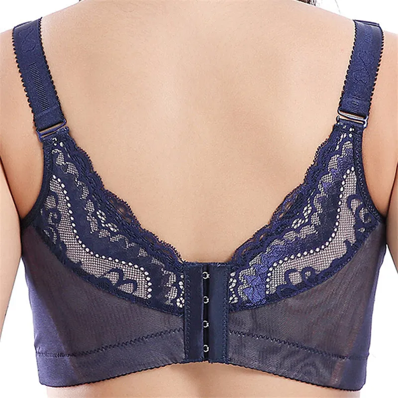Busty Push Up Underwire Lace Bra That Fits - White