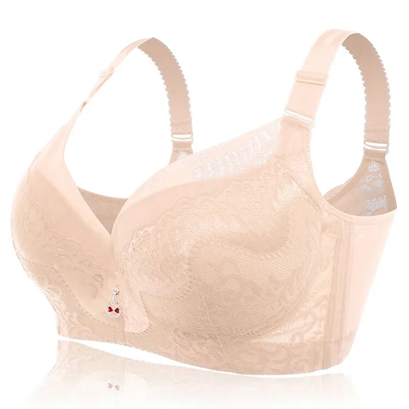 Busty Push Up Underwire Lace Bra That Fits - White