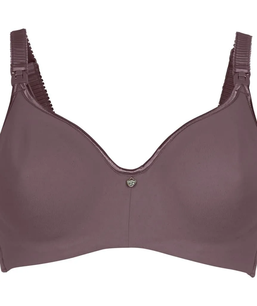 Cake Maternity Croissant Seamless Flexi Wire Nursing Bra -  Raisin