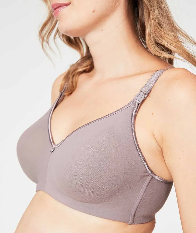 Cake Maternity Croissant Seamless Flexi Wire Nursing Bra -  Raisin