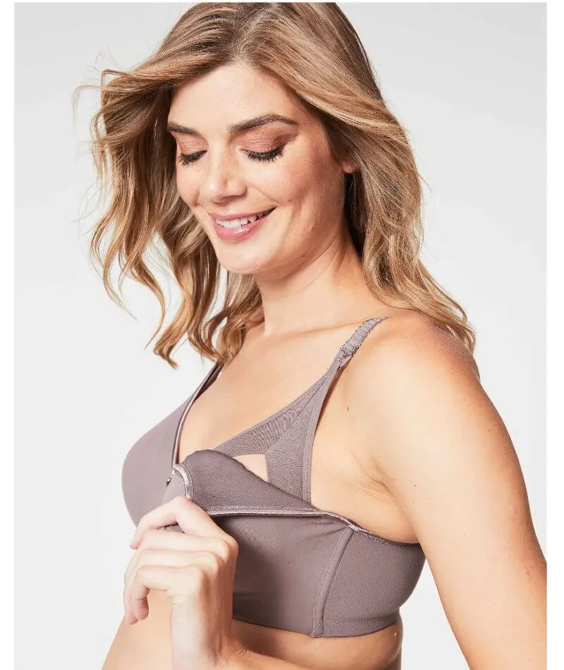 Cake Maternity Croissant Seamless Flexi Wire Nursing Bra -  Raisin