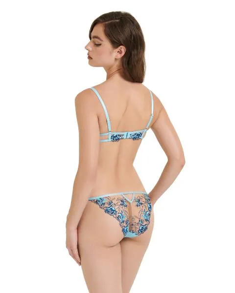 Calista Bra - Blue Topaz/Sheer -