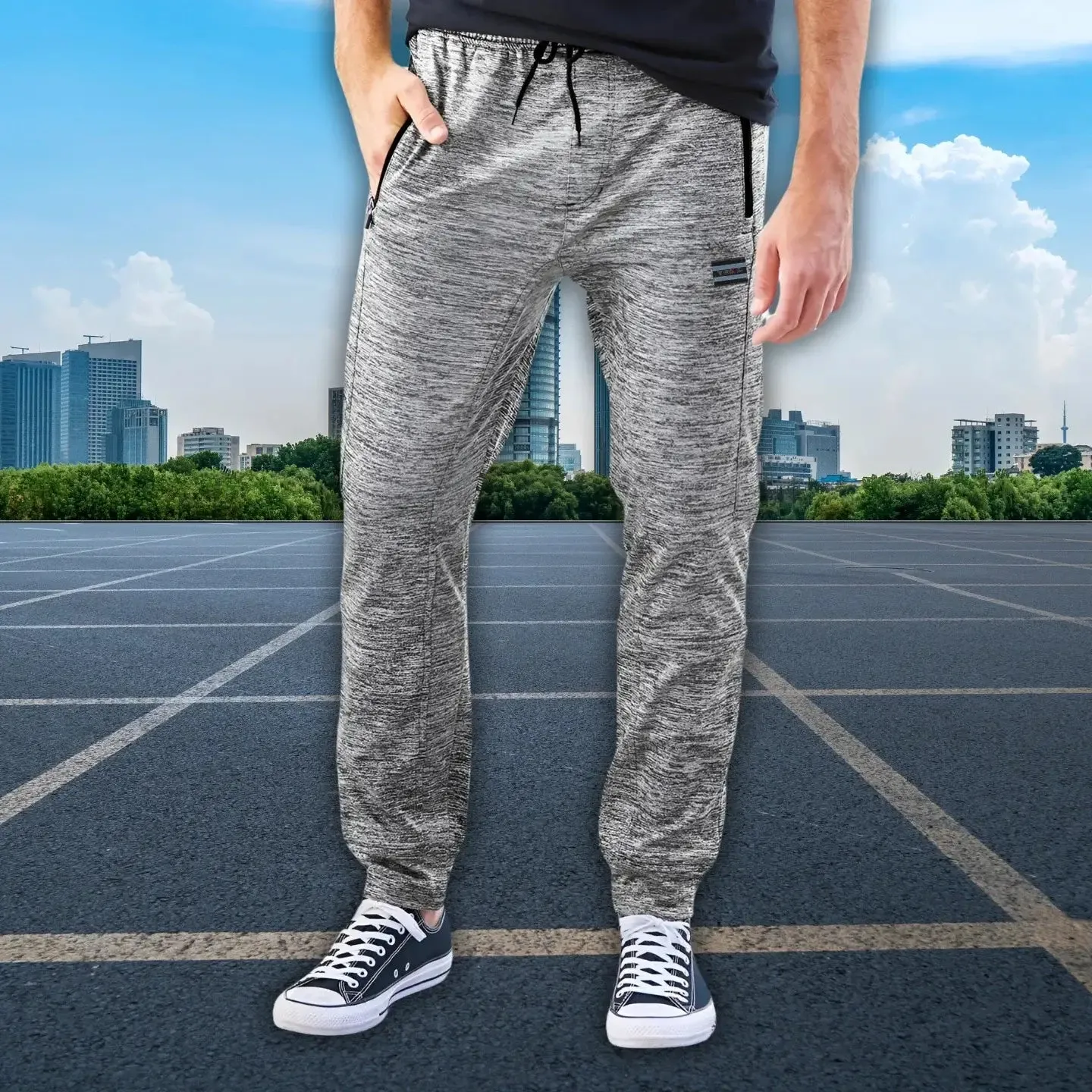 Carbon Drift Performance Joggers - Gray Heather