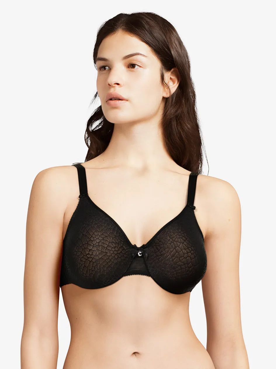 Chantelle C Magnifique Seamless Unlined Minimizer Bra- C18910- Cafe latte, Black