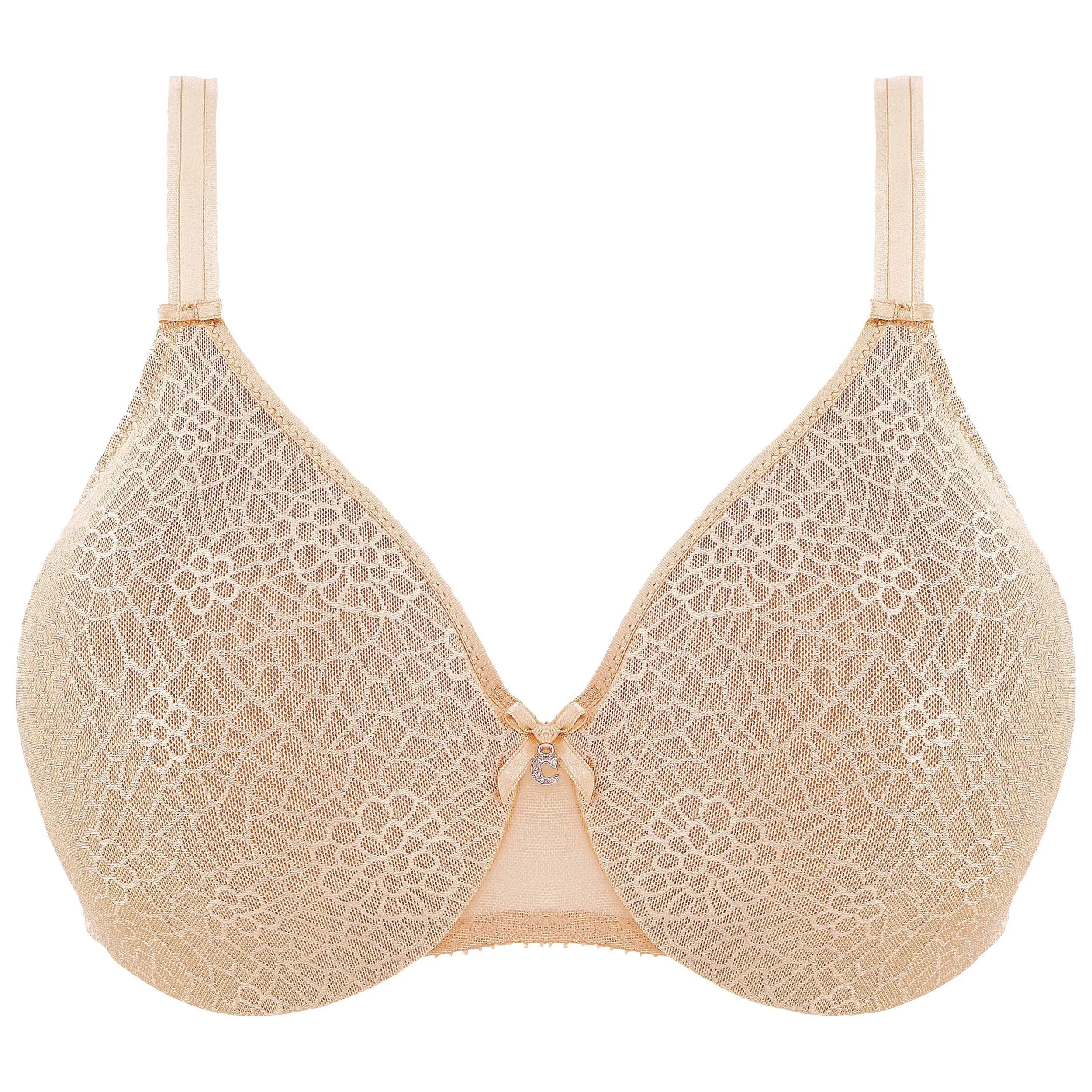 Chantelle C Magnifique Seamless Unlined Minimizer Bra- C18910- Cafe latte, Black