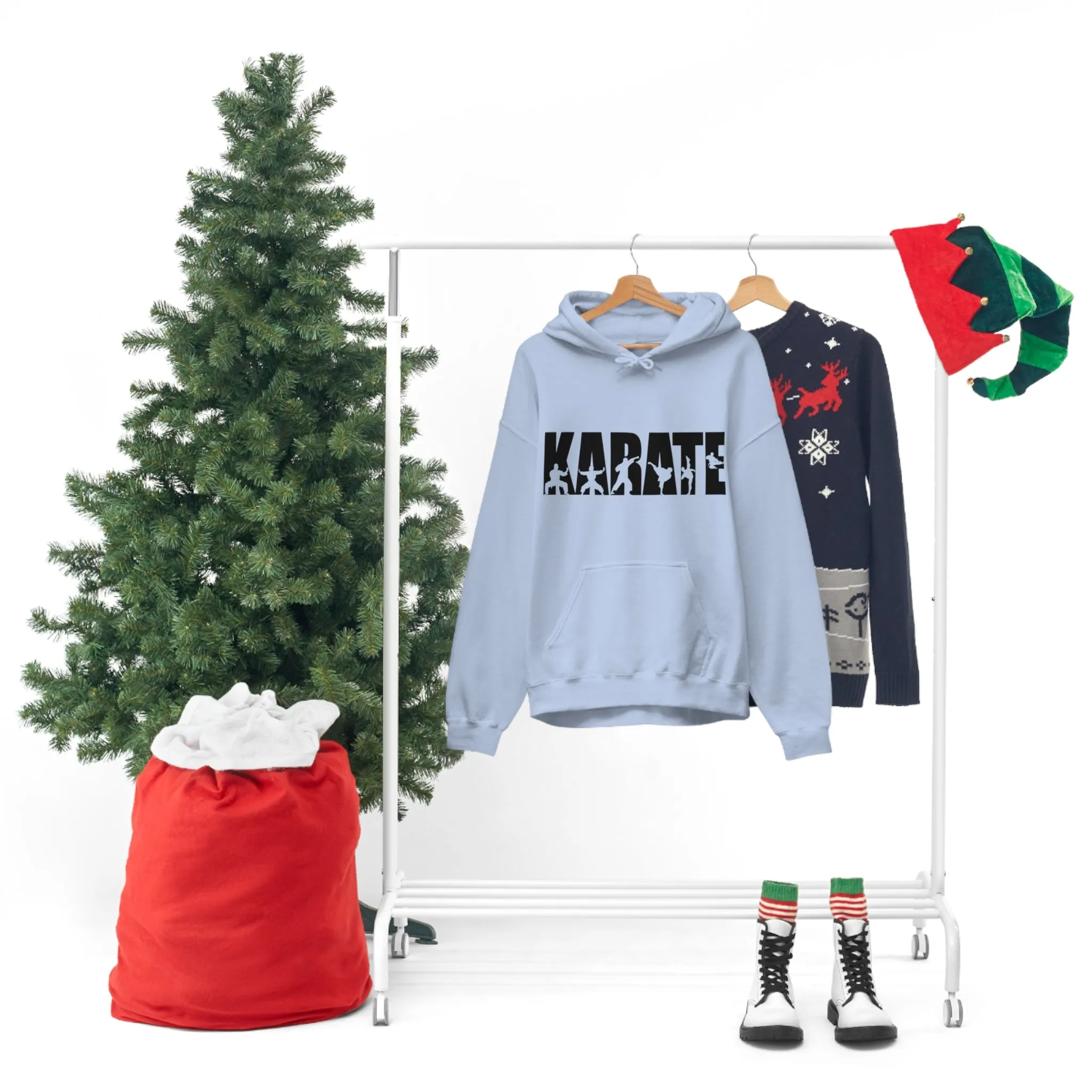 Chill Stitch – Karate Sport - Unisex Hooded Hoodie Sweatshirt – Embrace Your Vibe