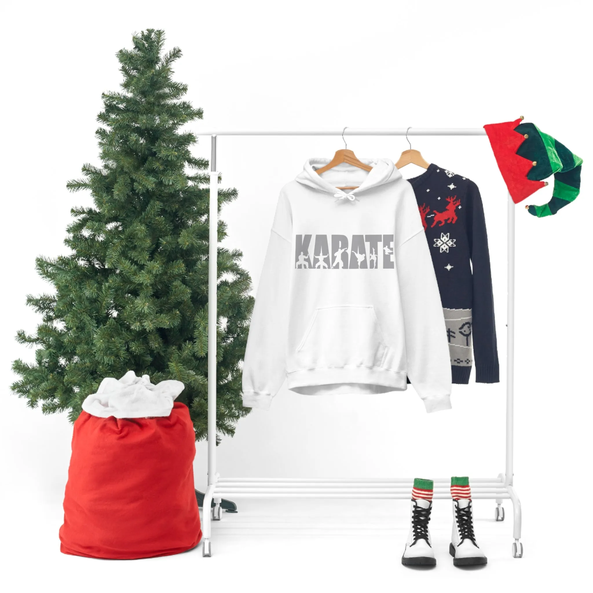 Chill Stitch – Karate Sport - Unisex Hooded Hoodie Sweatshirt – Embrace Your Vibe
